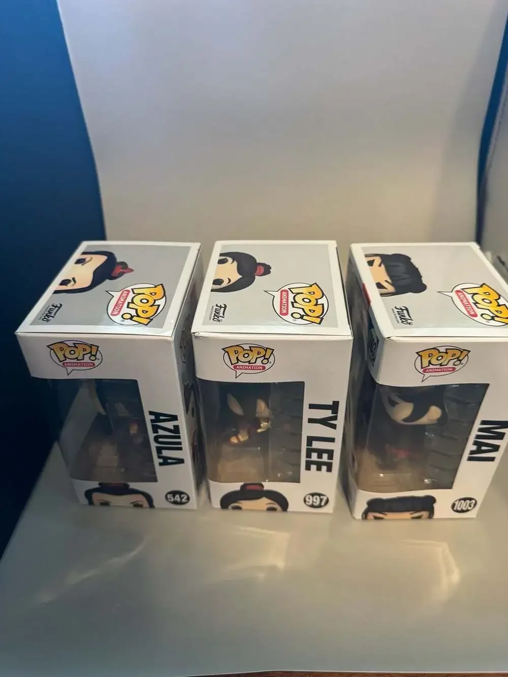 Funko Pop! Animation Avatar: The Last Airbender Azula #542, Ty Lee #997, and Mai